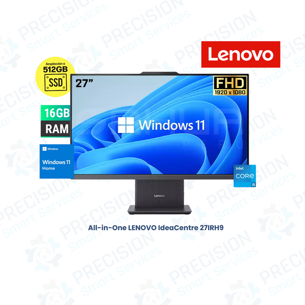All-in-One LENOVO IdeaCentre 27IRH9|27" FHD IPS| Core i5-13420H 4.6GHz| 16GB DDR5-5200| 512GB SS