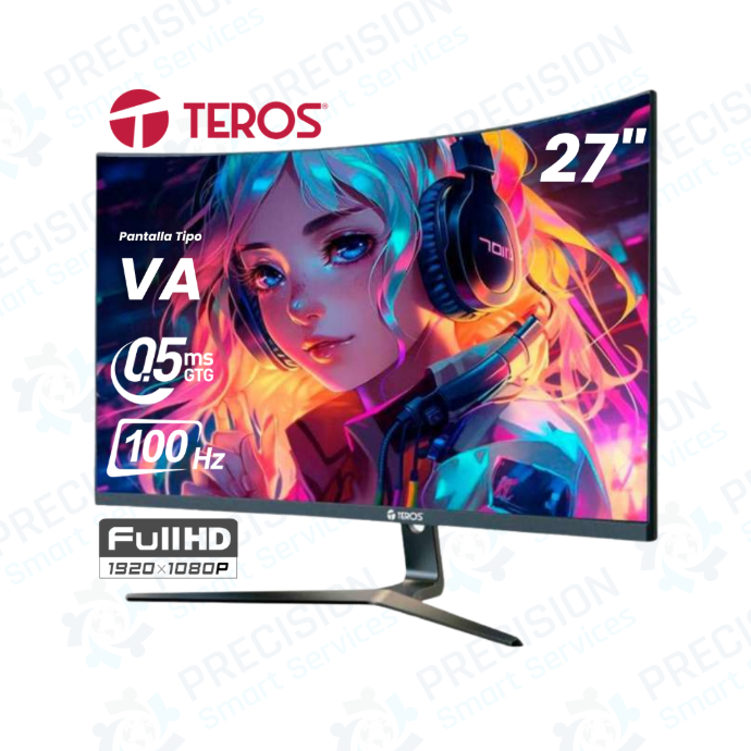 Monitor Teros TE-2732S, 27" VA| 100Hz, 1920x1080, Full HD, HDMI, DP ...