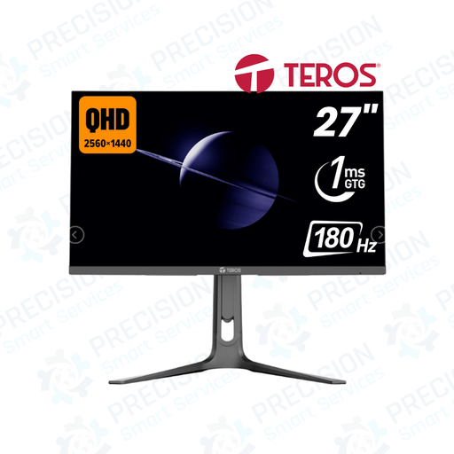 Monitor plano gaming TEROS TE-2753G, 27"| 2K QHD IPS, 180 Hz, 1 ms|HDMI, DP