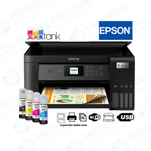 Multifuncional de tinta Epson EcoTank L4260 Imprime / Escanea / Copia / USB / Inalambrica.